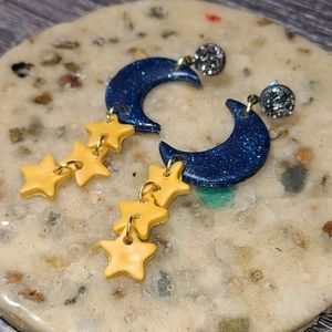 Druzy Night Sky Earrings